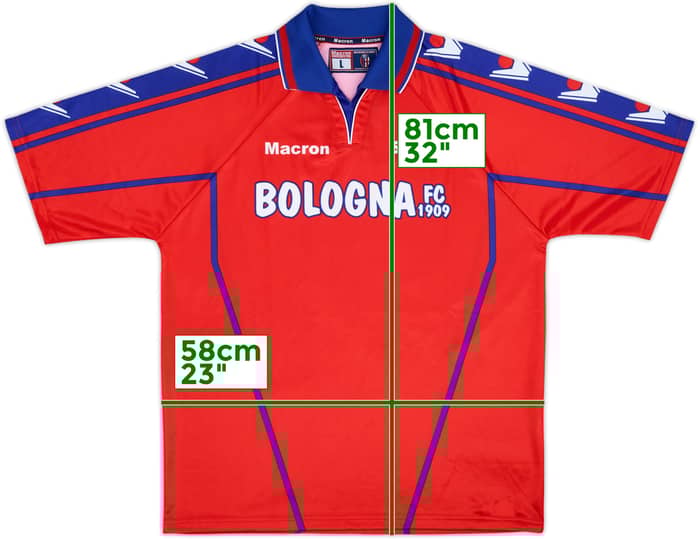 2002-03 Bologna Macron Training Shirt - 8/10 - (L)