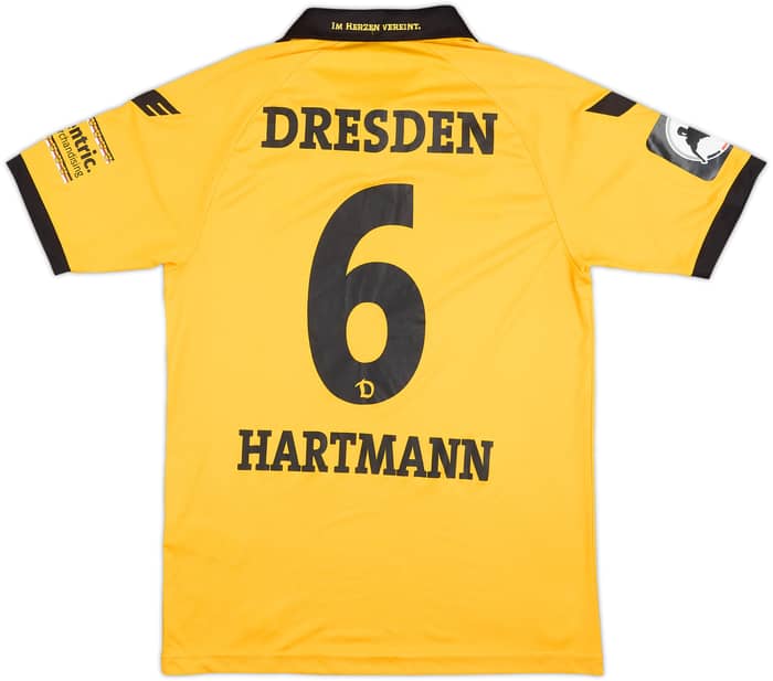 2015-16 Dynamo Dresden Home Shirt Hartmann #6 - 6/10 - (M)
