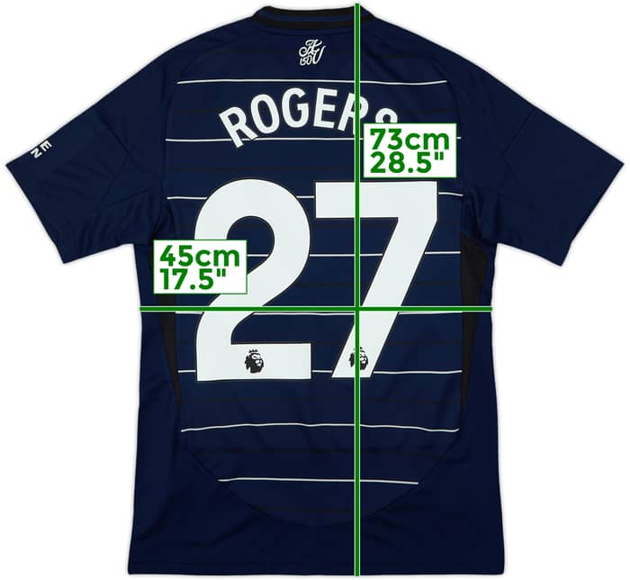 2024-25 Aston Villa Third Shirt Rogers #27 - 8/10 - (S)