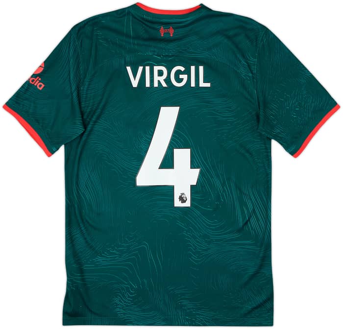2022-23 Liverpool Third Shirt Virgil #4 - 8/10 - (S)