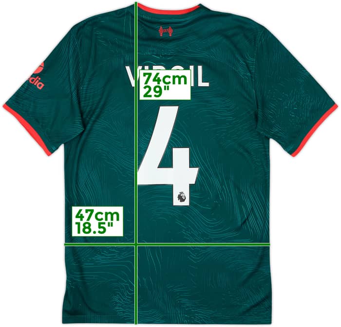 2022-23 Liverpool Third Shirt Virgil #4 - 8/10 - (S)