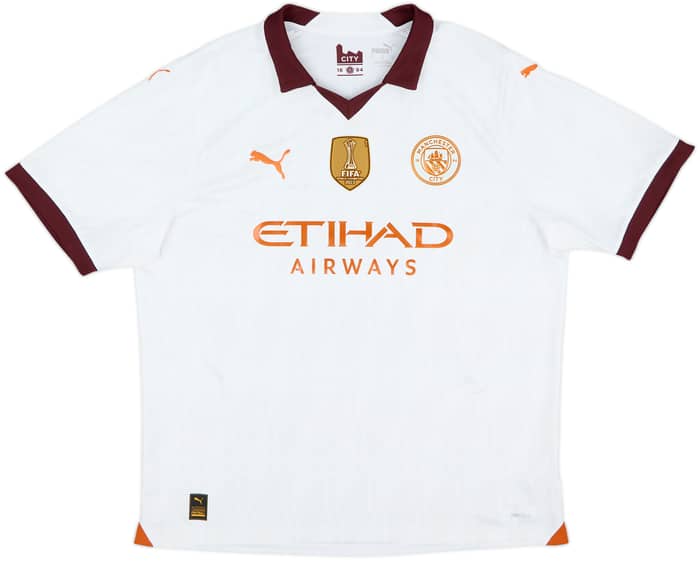 2023-24 Manchester City Away Shirt Haaland #9 - 9/10 - (XL)