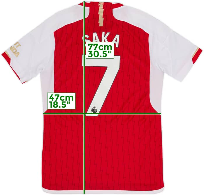 2023-24 Arsenal Home Shirt Saka #7 - 9/10 - (M)