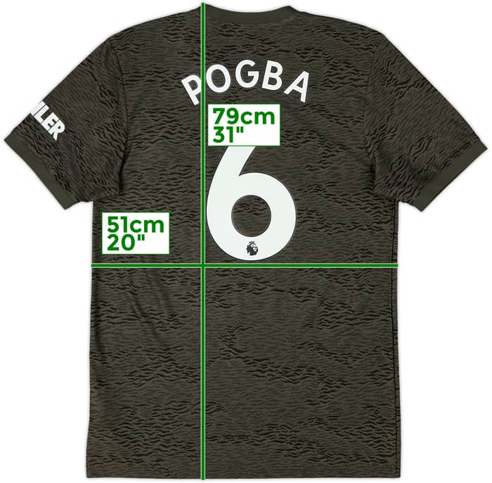 2020-21 Manchester United Away Shirt Pogba #6 - 9/10 - (M)