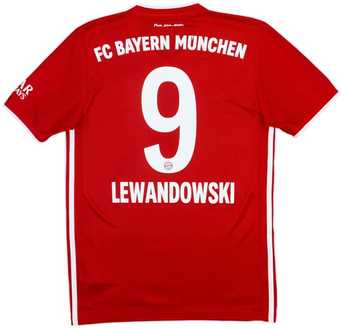 2020-21 Bayern Munich Home Shirt Lewandowski #9 - 8/10 - (S)