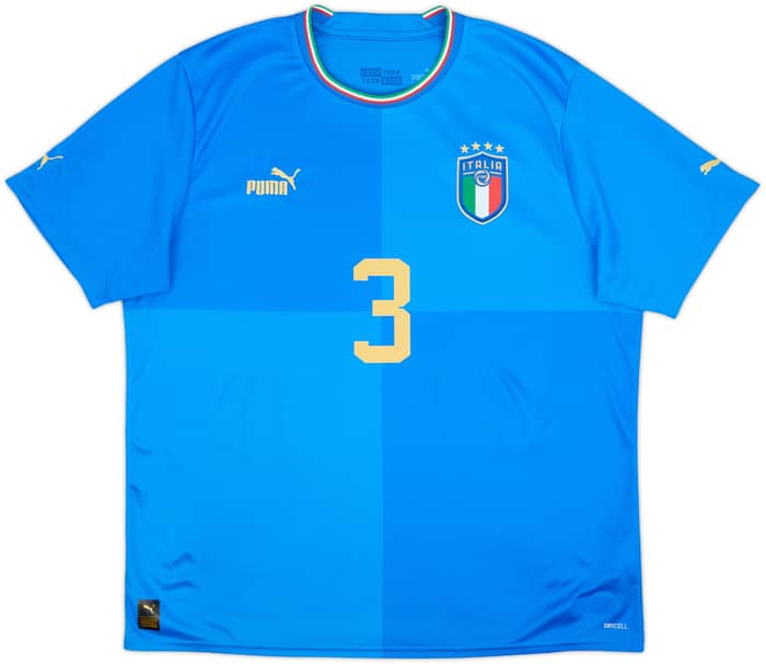 2022-23 Italy Home Shirt Chiellini #3 - 10/10 - (XL)