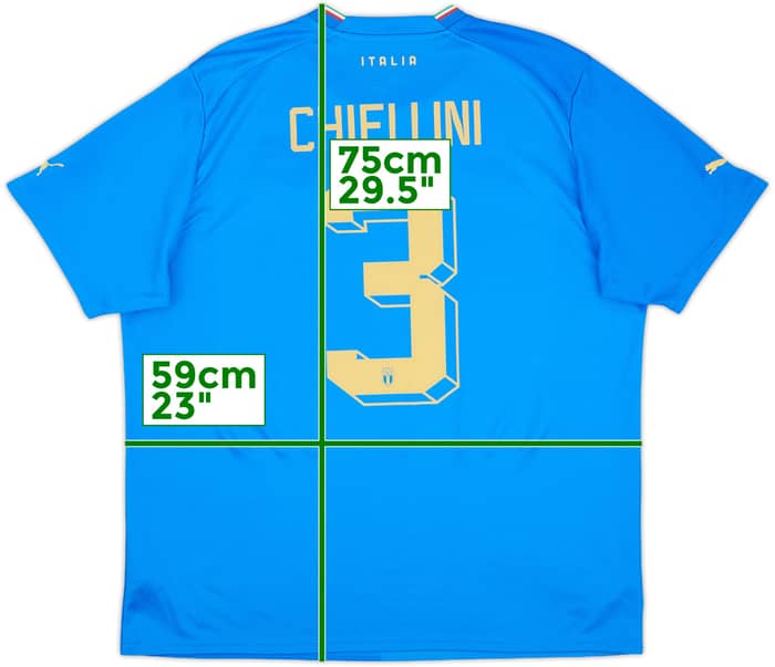 2022-23 Italy Home Shirt Chiellini #3 - 10/10 - (XL)