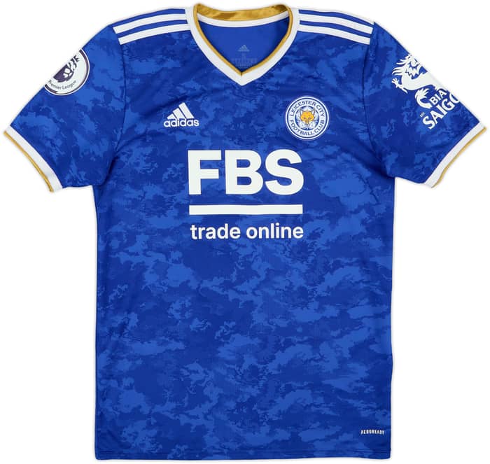 2021-22 Leicester Home Shirt Vardy #9 - 8/10 - (S)