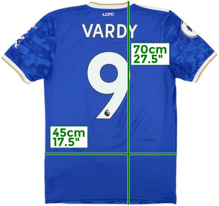 2021-22 Leicester Home Shirt Vardy #9 - 8/10 - (S)