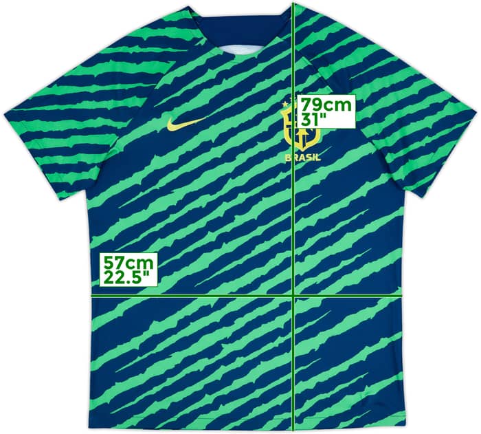 2022-23 Brazil Nike Training Shirt - 8/10 - (XL)