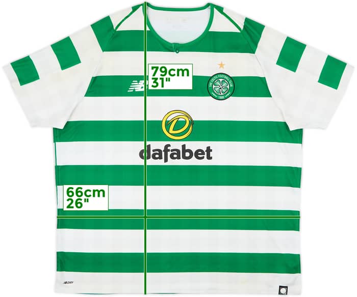2018-19 Celtic Home Shirt - 8/10 - (XXL)
