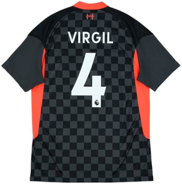 2020-21 Liverpool Third Shirt Virgil #4 - 10/10 - (M)