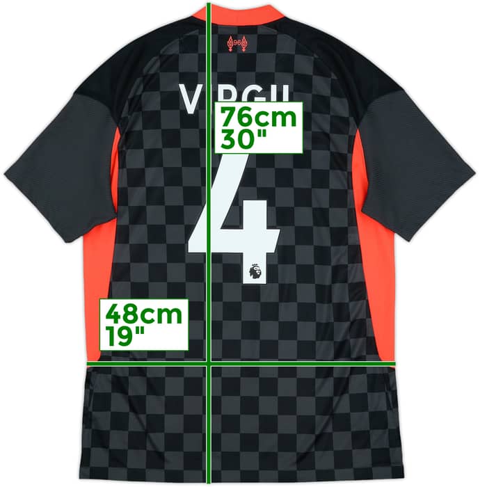 2020-21 Liverpool Third Shirt Virgil #4 - 10/10 - (M)