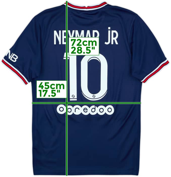 2021-22 Paris Saint-Germain Home Shirt Neymar Jr #10 - 8/10 - (S)