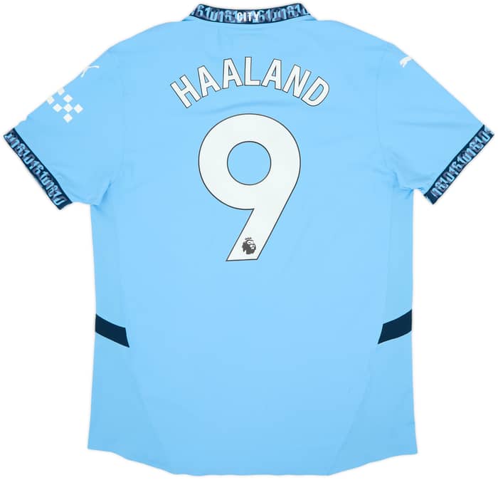 Camiseta auténtica de local del Manchester City 2024-25 Haaland #9 - 8/10 - (XXL)