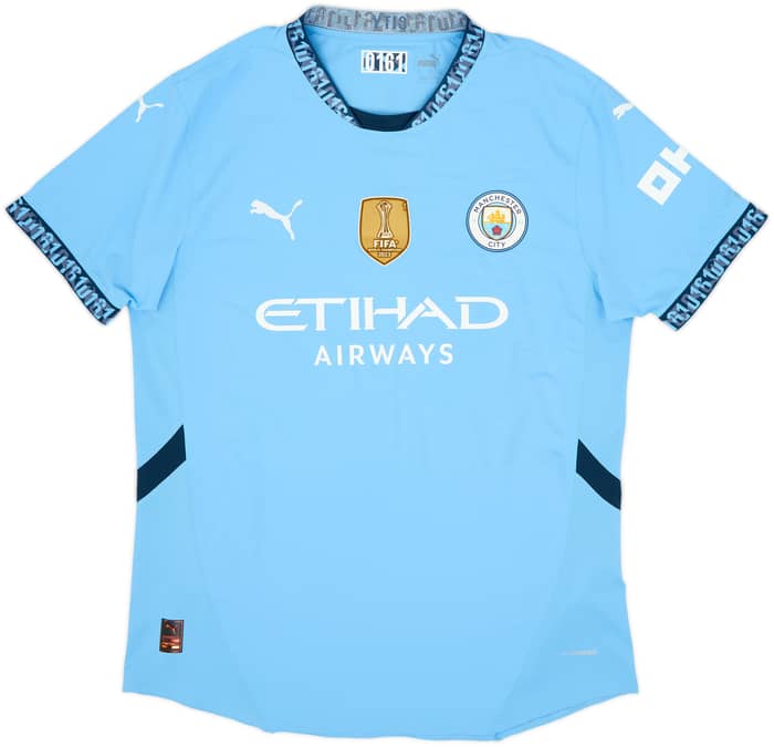 Camiseta auténtica de local del Manchester City 2024-25 Haaland #9 - 8/10 - (XXL)