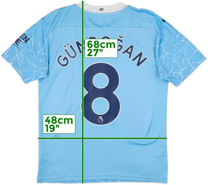 2020-21 Manchester City Home Shirt Gundogan #8 - 5/10 - (S)