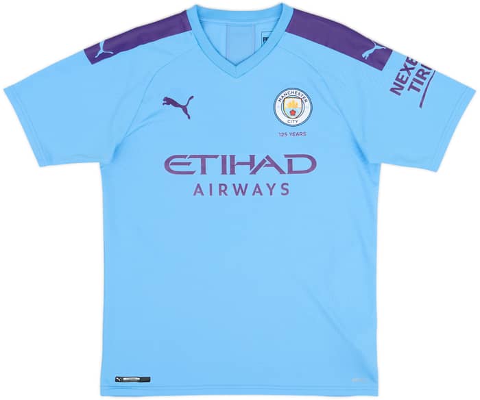 2019-20 Manchester City Home Shirt Gundogan #8 - 9/10 - (M)