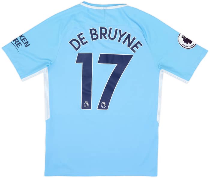 Camiseta de local del Manchester City 2017-18 De Bruyne #17 - 9/10 - (S)