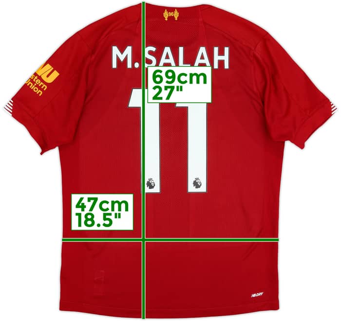2019-20 Liverpool Home Shirt M.Salah #11 - 6/10 - (S)