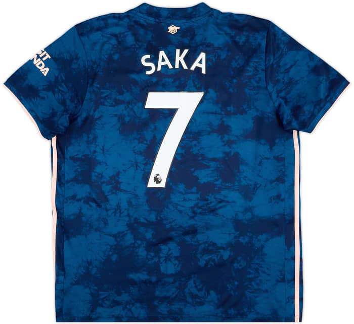2020-21 Arsenal Third Shirt Saka #7 - 9/10 - (XL)