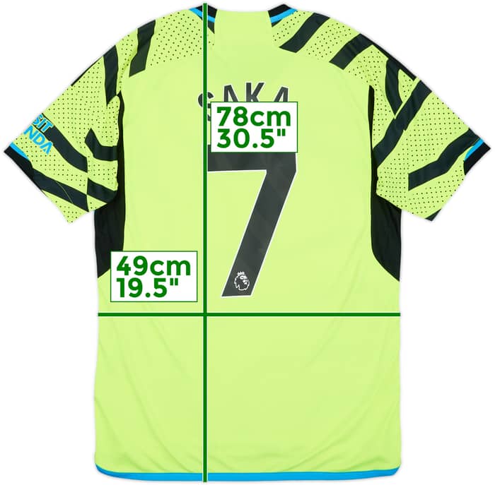 2023-24 Arsenal Away Shirt Saka #7 - 9/10 - (M)