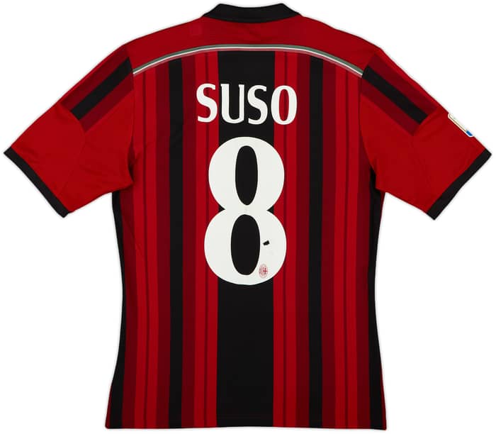 2014-15 AC Milan Home Shirt Suso #8 - 6/10 - (S)