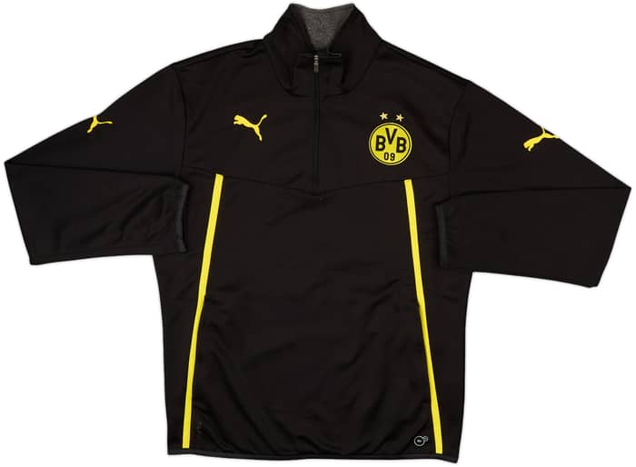 2013-14 Borussia Dortmund Puma 1/4 Zip Sweat Top - 8/10 - (M)