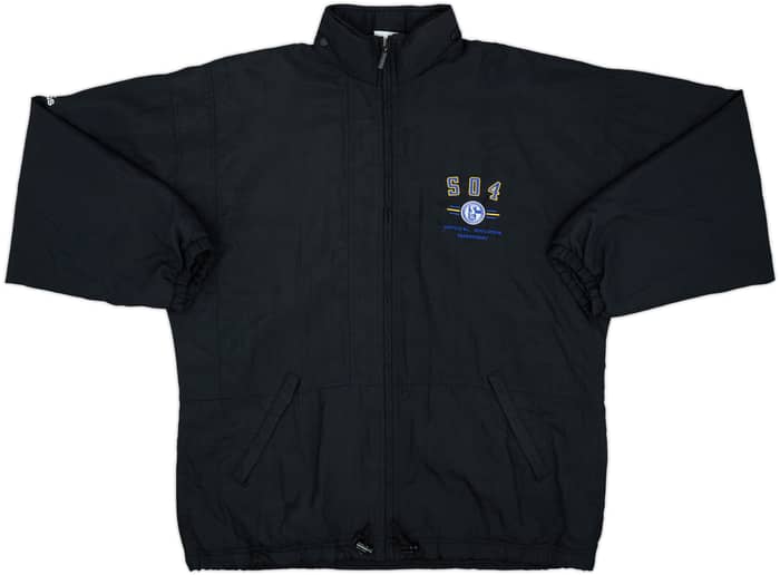 Abrigo de banquillo adidas del Departamento de Educación Física del Schalke 1992-93 - 9/10 - (XL)