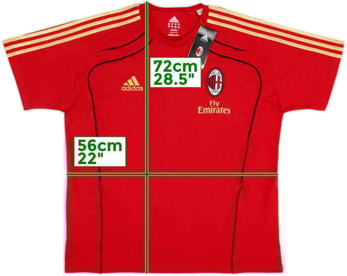 2010-11 AC Milan adidas Leisure Tee (L/XL)