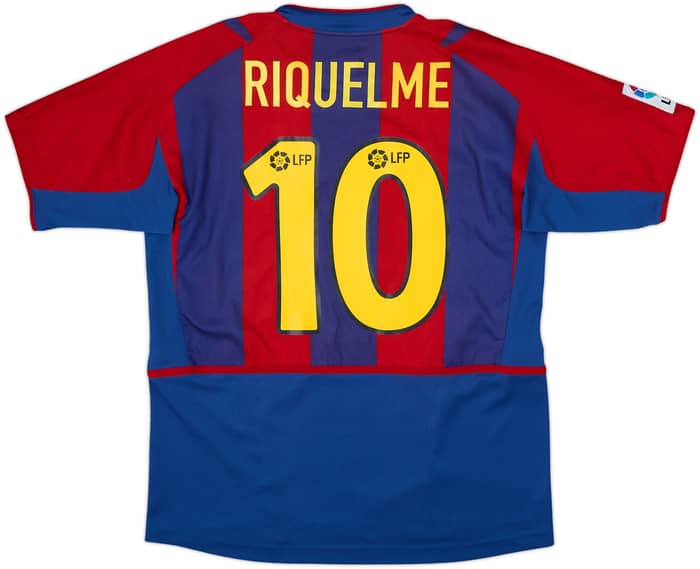 2002-03 Barcelona Home Shirt Riquelme #10 - 8/10 - (XL.Boys)