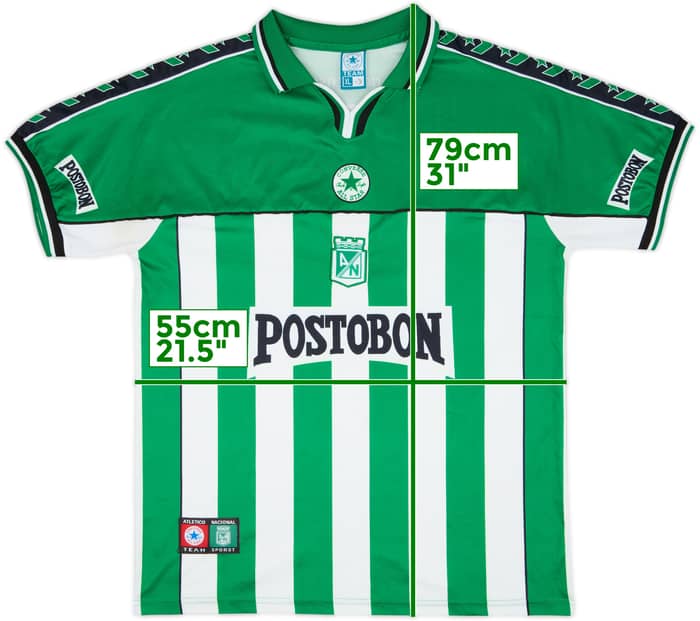 2001 Atletico Nacional Home Shirt - 6/10 - (XL)