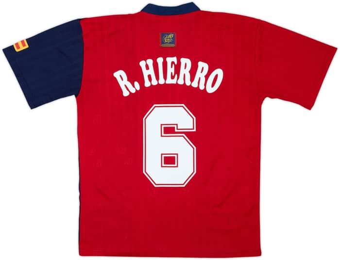 1996-98 Spain Home Shirt R.Hierro #6 - 6/10 - (M)