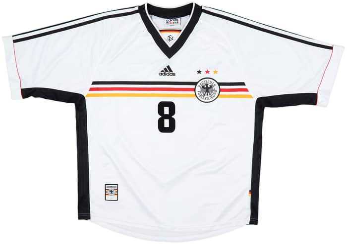 1998-00 Germany Home Shirt Matthaus #8 - 8/10 - (XL)