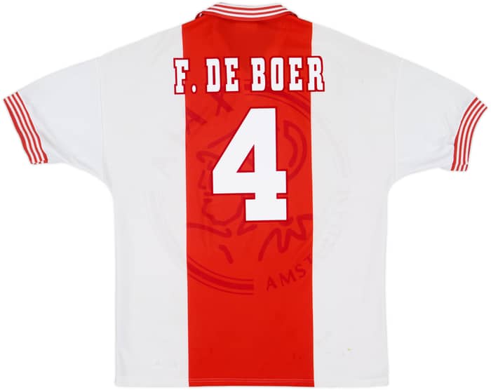 1995-96 Ajax Home Shirt F.DeBoer #4 - 7/10 - (XL)