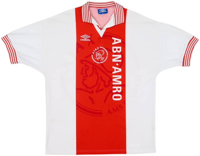 1995-96 Ajax Home Shirt F.DeBoer #4 - 7/10 - (XL)