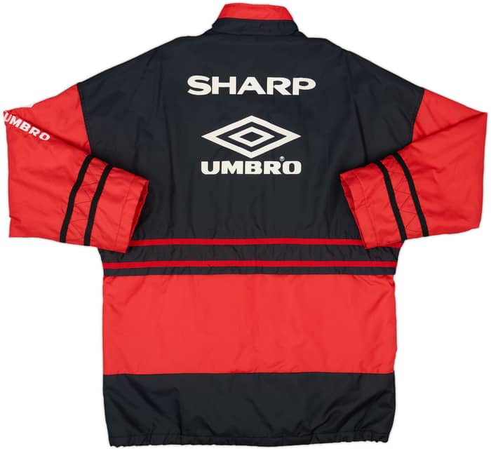 1996-97 Manchester United Umbro Padded Bench Coat - 8/10 - (XL)