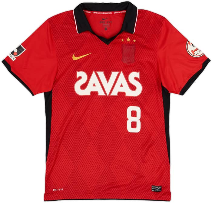 2011 Urawa Red Diamonds Home Shirt Kashiwagi #8 - 4/10 - (M)
