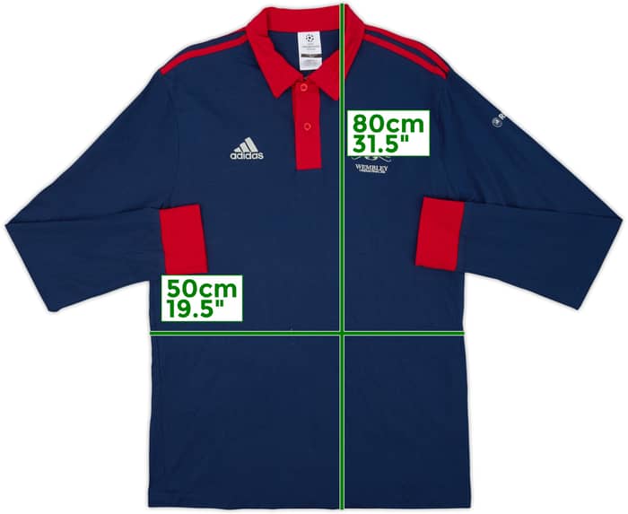 2010-11 adidas Champions League 'Wembley 2011' Polo L/S Shirt - 9/10 - (L)