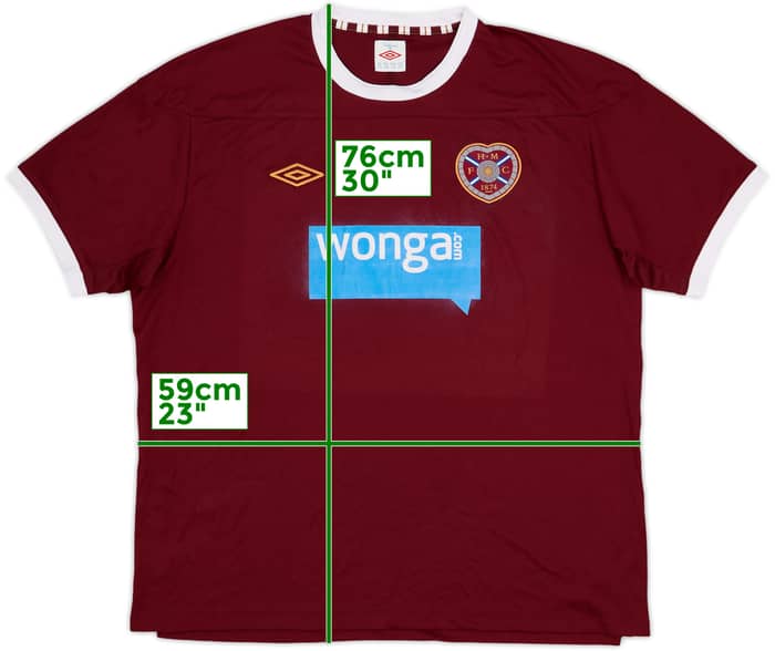 2011-12 Hearts Home Shirt - 5/10 - (XXL)