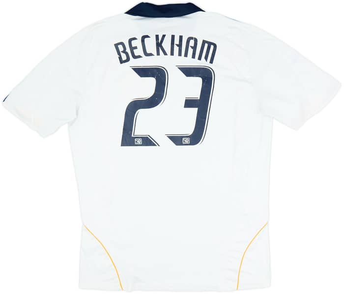 2008-09 LA Galaxy Home Shirt Beckham #23 - 6/10 - (XL)