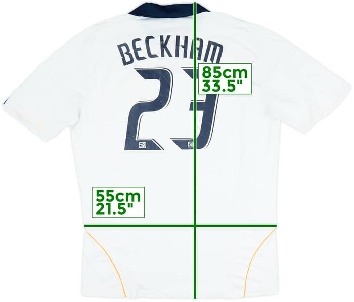 2008-09 LA Galaxy Home Shirt Beckham #23 - 6/10 - (XL)