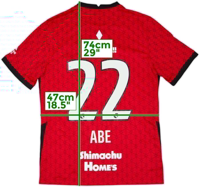 Camiseta de local de Urawa Red Diamonds 2021 Abe #22 - 8/10 - (L)