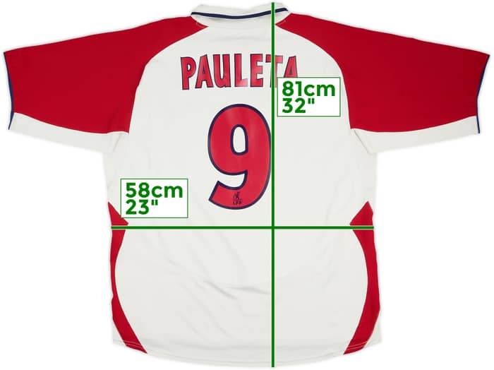 2003-04 Paris Saint-Germain Camiseta visitante Pauleta #9 - 8/10 - (XL)