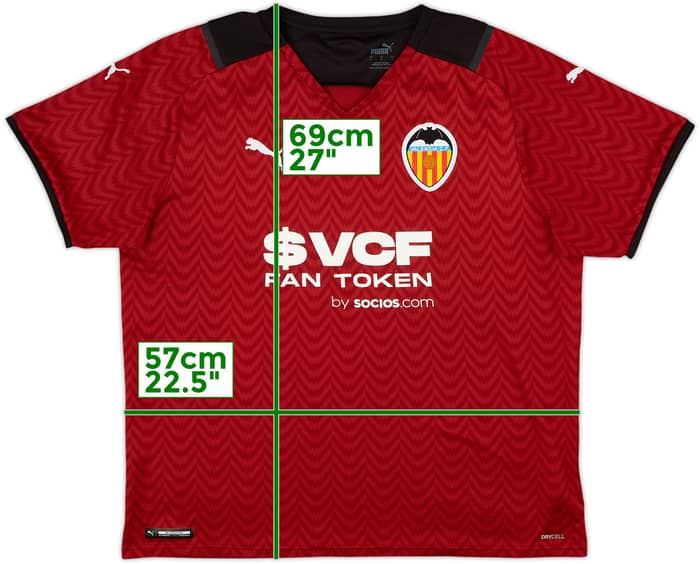 2021-22 Valencia Away Shirt - 9/10 - (L)