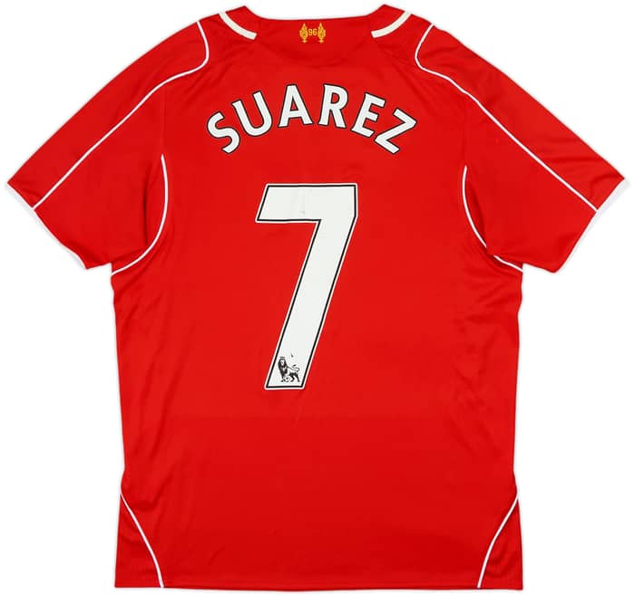 2014-15 Liverpool Home Shirt Suarez #7 - 5/10 - (M)