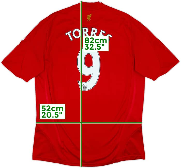 2008-10 Liverpool Home Shirt Torres #9 - 6/10 - (L)