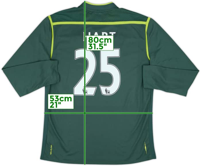 2011-12 Manchester City GK Shirt Hart #25 - 9/10 - (L)