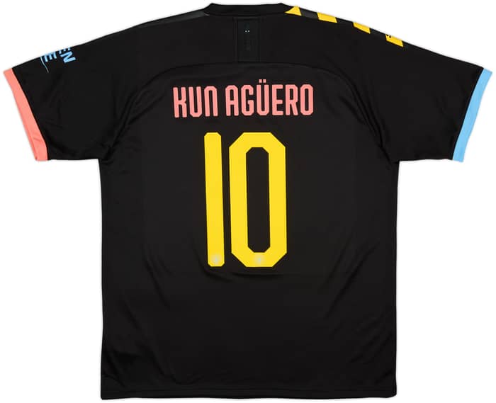 2019-20 Manchester City Away Shirt Kun Aguero #10 - 10/10 - (L)