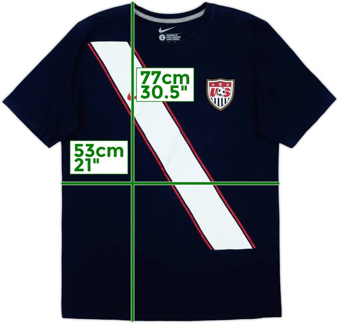 2010-11 USA Nike Cotton Tee USA #10 - 8/10 - (L)